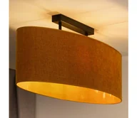 Lampy sufitowe - Duolla - Żyrandol natynkowy OVAL 2xE27/15W/230V brązowy - miniaturka - grafika 1