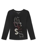 Bluzki damskie - Guess Bluzka J5YI14 KAPO0 Czarny Regular Fit - miniaturka - grafika 1