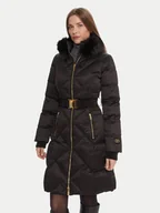 Płaszcze damskie - Marciano Guess Płaszcz zimowy 5BGL38 7374A Czarny Regular Fit - miniaturka - grafika 1