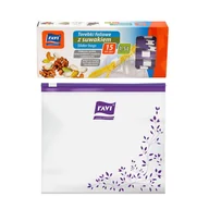 Pojemniki kuchenne - Torebki foliowe woreczki z suwakiem LDPE 1,5 l 15 szt. do żywności zamrażania na leki kosmetyki - miniaturka - grafika 1
