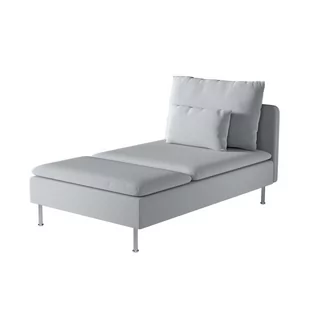 Dekoria pl pl Pokrowiec na szezlong Söderhamn ciemno szary welwet 93 x 151 x 83 cm Ingrid 1009-705-42 - Pokrowce na meble - miniaturka - grafika 1