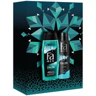 Dezodoranty i antyperspiranty męskie - Fa Men Xtra Cool zestaw dezodorant w sprayu 150ml + żel pod prysznic 250ml (M) - miniaturka - grafika 1