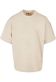 Koszulki męskie - Urban Classics Męski t-shirt Ultra Heavy Oversized Tee, Whitesand, L - grafika 1