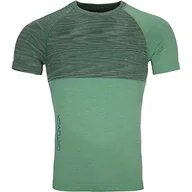 Koszulki męskie - ORTOVOX 230 Competition Short Sleeve M Koszulka, Mężczyzna, Green ISAR Blend, L - miniaturka - grafika 1