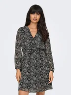 Sukienki - ONLY Sukienka w kolorze jasnoszaro-czarnym - miniaturka - grafika 1