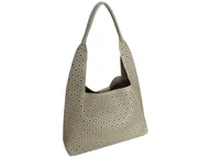 Torebki damskie - Torba Shopper Na Ramię + Mała Torebka Damska Listonoszka, Miejska, Żółty - miniaturka - grafika 1