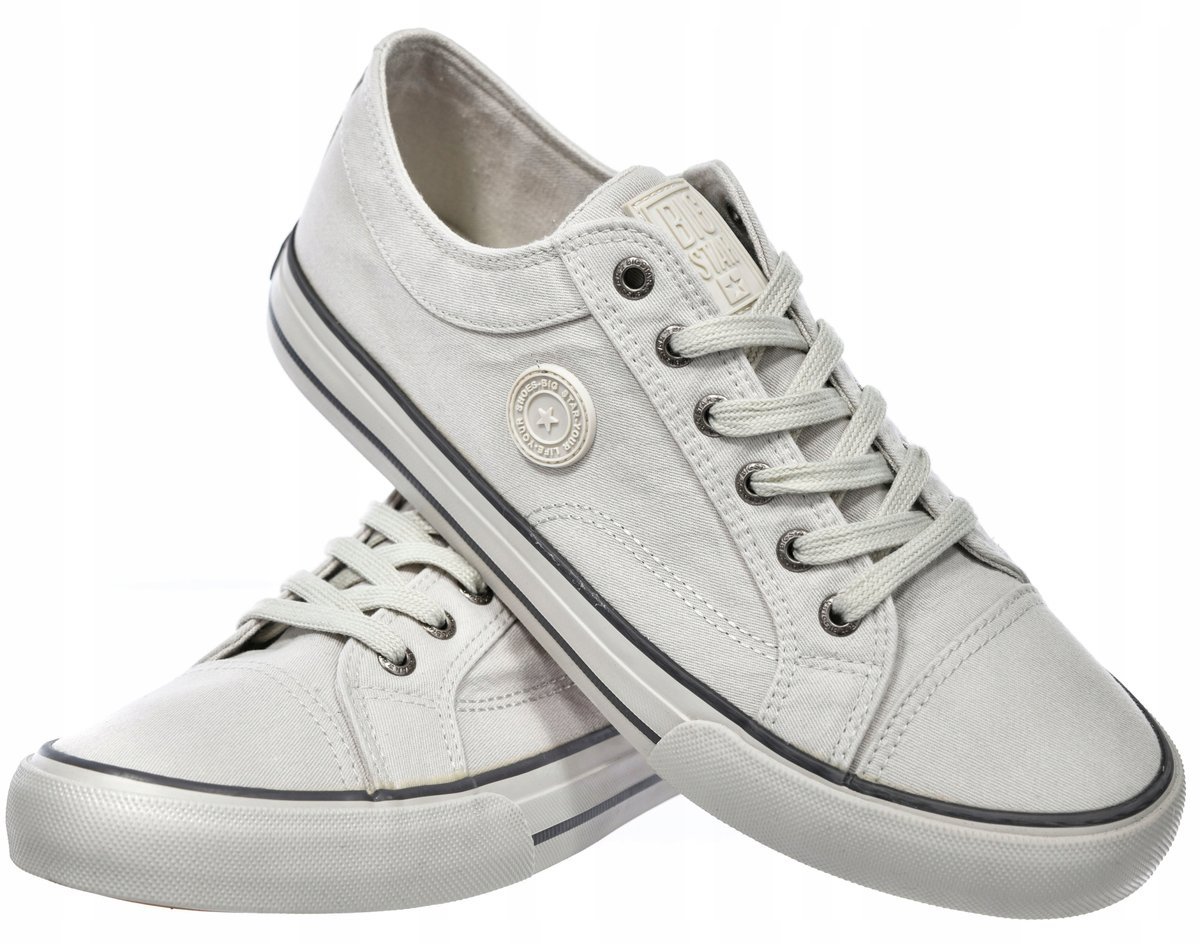 Męskie trampki Big Star tenisówki RR174341 szary 40