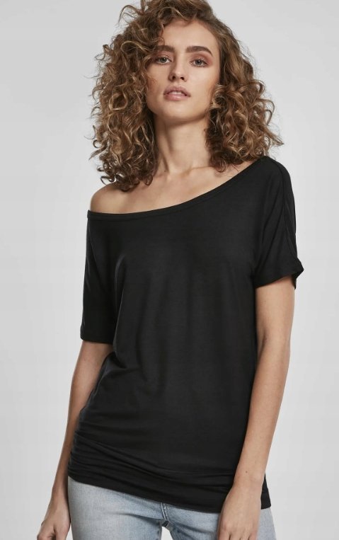 URBAN CITY BLUZKA DAMSKA CZARNA GŁADKA CASUAL L JHP
