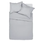 Pościel - Pościel 220x200 3cz Bawełna Simply Szary - miniaturka - grafika 1