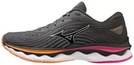 Buty sportowe damskie - Mizuno Buty do biegania damskie WAVE SKY 6 Iron Gate/Nimbus Cloud - miniaturka - grafika 1