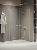 Kabiny prysznicowe - Kabina prysznicowa New Trendy New Soleo 100x80 prostokątna złota K-1956 - miniaturka - grafika 1