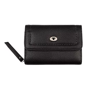 Tom Tailor Damska Lilly, Medium Flap Wallet, czarna, one size 29280 60 - Portfele - miniaturka - grafika 1