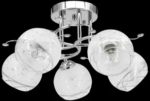 ELEM Pięcioramienna chromowana lampa sufitowa E27 8836/5 8C z serii EVITA - Lampy sufitowe - miniaturka - grafika 1