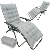 Poduszki ogrodowe - Gruba Poduszka Na Leżak Ogrodowy Duża Poducha Xxl D486 - miniaturka - grafika 1