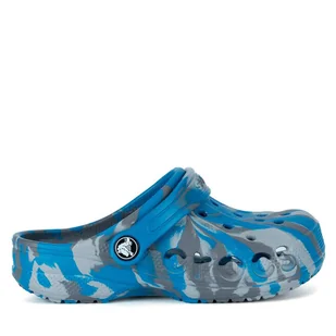 Klapki Crocs BAYA MARBLED CLOG KIDS 207016-4GL Granatowy - Buty dla chłopców - miniaturka - grafika 1