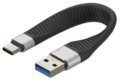 Kable USB - Techly Kabel USB 3.0 USB-A na USB-C 3.2 Gen2 15W M/M 12cm FPC - miniaturka - grafika 1