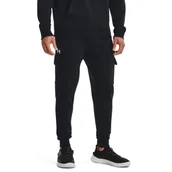 Spodnie męskie - Spodnie dresowe męskie Under Armour Rival Fleece Cargo Jogger - miniaturka - grafika 1