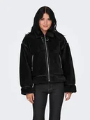 Kurtki damskie - ONLY Kurtka pluszowa "ONLMICHELLE" w kolorze czarnym - miniaturka - grafika 1