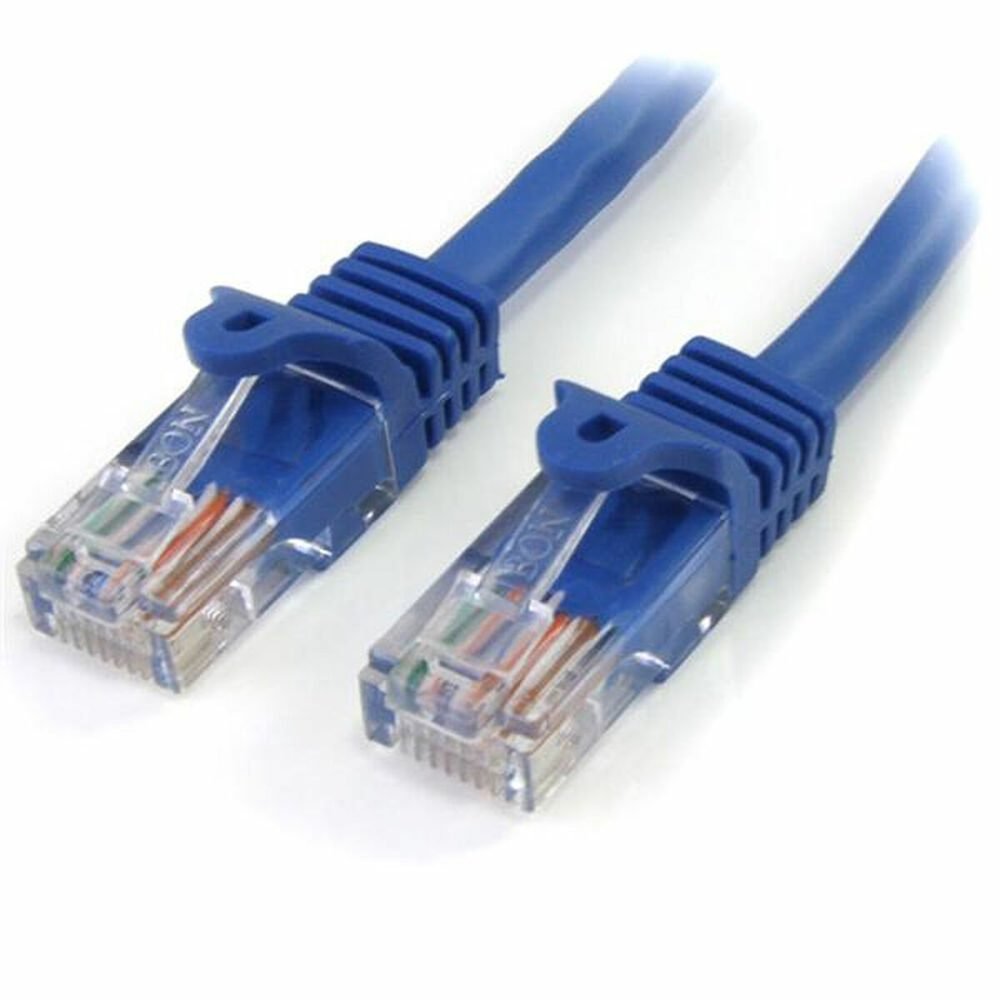 Startech.com 1m niebieski kabel sieciowy cat5e rj45 fast ethernet bez zaczepu - kabel krosowy bez zaczepów, dożywotnia gwarancja