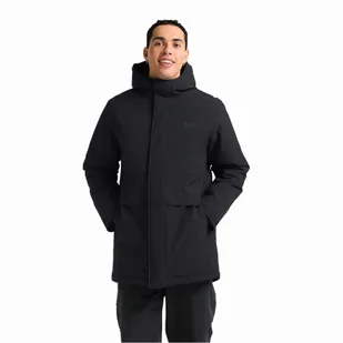 Męska parka ocieplana Jack Wolfskin COLD CAMP COAT M black - S - Kurtki męskie - miniaturka - grafika 1