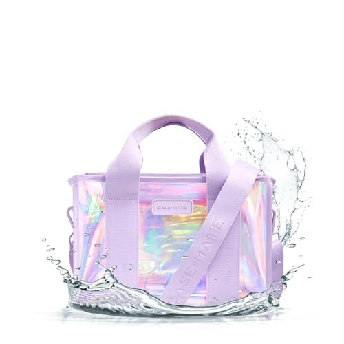 Case-Mate Mydło Bubble Mini torba plażowa, opalizująca torba plażowa z paskiem crossbody, dla kobiet, wodoodporna, odporna na zarysowania, składana i nadająca się do prania, torba na basen, podróż i