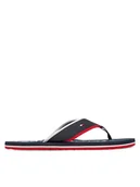 Klapki i japonki męskie - Tommy Hilfiger Japonki Tumble Beach Sandal FM0FM05710 Granatowy - miniaturka - grafika 1