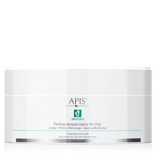Apis Professional Peeling oczyszczający do stóp z solą z Morza Martwego i lawą wulkaniczną API-PODO 300 g - Pielęgnacja stóp - miniaturka - grafika 1