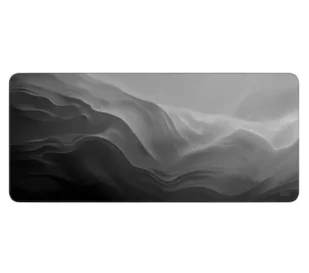 Humans+Robots 8A Dark Wave 90 x 40cm Szary - Podkładki pod mysz - miniaturka - grafika 1