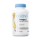Suplementy naturalne - OSAVI Omega-3 Olej Rybi 1000mg 180 Kapsułek żelowych Cytryna - miniaturka - grafika 1