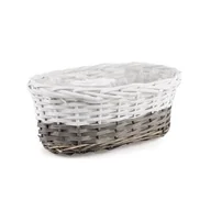 Pozostałe akcesoria do uprawy roślin - Koszyk na kwiaty / balkonówka z folią owalny 32 x 19 x 12 cm - miniaturka - grafika 1