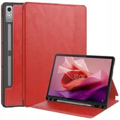 Etui do tabletów - Etui Do Lenovo Tab P12 I Pad Pro 12.7 Cali Leather Case Pen Czerwone Case Obudowa Pokrowiec Futerał - miniaturka - grafika 1