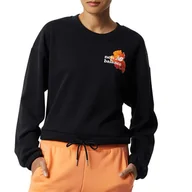Bluzy sportowe damskie - Bluza New Balance WT21559BK - czarna - miniaturka - grafika 1