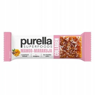 PURELLA Collagen Bar Baton kolagenowy Mango-Marakuja bez dodatku cukru, 40g >> 0zł za wysyłkę przy zakupach od 149 zł << - Batoniki - miniaturka - grafika 1