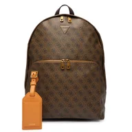 Torby na laptopy - Plecak Guess HMMILO P5219 Brązowy - miniaturka - grafika 1