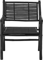Fotele i krzesła ogrodowe - Krzesło Coen czarne bambusowe - miniaturka - grafika 1