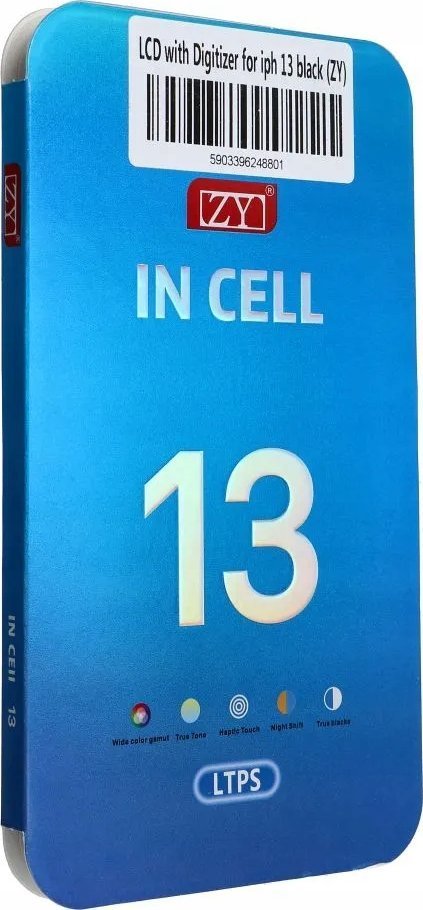 Partner Tele.com Wyświetlacz do iPhone 13 z ekranem dotykowym czarnym ZY-LTPS IC Transferable
