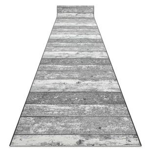 CHODNIK podgumowany 133 cm DESKI szary, 133x700 cm - Dywany - miniaturka - grafika 1