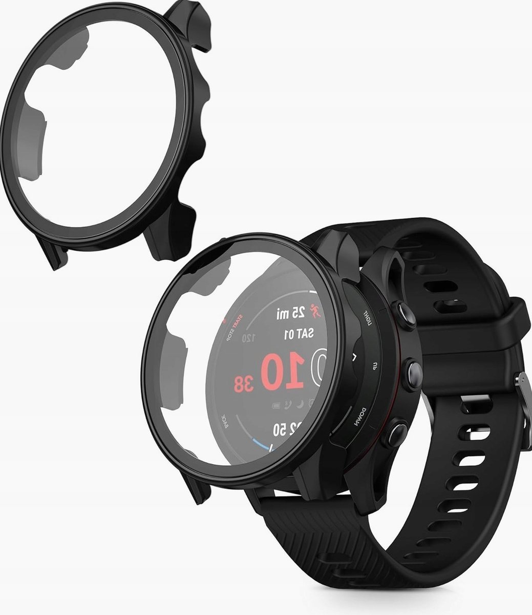 ETUI 2 SZTUKI POKROWIEC NA SMARTWATCH OBUDOWA SZKŁO HARTOWANE CZARNE