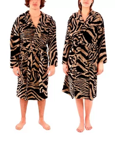 Szlafrok unisex Roberto Cavalli Zebra Cappuccio-S/M - Piżamy damskie - miniaturka - grafika 1