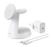 Ładowarki do telefonów - Anker 3w1 MagGo Pad Biały - miniaturka - grafika 1