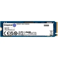 Dyski SSD - SSD|KINGSTON|NV2|500GB|M.2|PCIE|NVMe|Write speed 2100 MBytes/sec|Read speed 3500 MBytes/sec|2.2mm|TBW 160 TB|MTBF 1500000 hours|SNV2S/500G - miniaturka - grafika 1