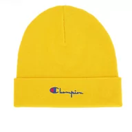 Czapki i chusty sportowe damskie - Czapka Champion Beanie Cap 804944-YS082 - żółta - miniaturka - grafika 1