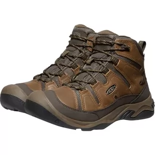 KEEN Circadia Mid Waterproof Wide męskie buty trekkingowe, Bison Brindle, 41 EU Weit - Buty trekkingowe męskie - miniaturka - grafika 1