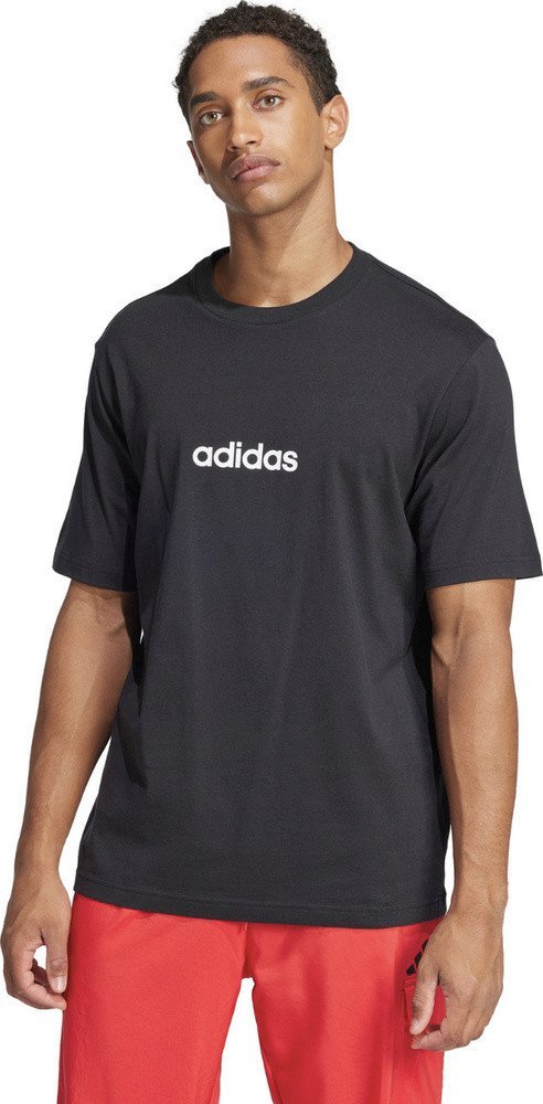 Koszulka męska adidas Essentials Linear Single czarna JE8993 2XL