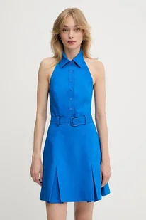 Morgan sukienka kolor niebieski mini rozkloszowana RSAMBA - Sukienki - miniaturka - grafika 1