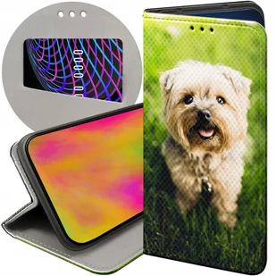 ETUI Z KLAPKĄ DO XIAOMI REDMI NOTE 7 WZORY PIESKI PSIAKI DOGS FUTERAŁ CASE - Etui i futerały do telefonów - miniaturka - grafika 1