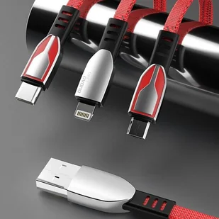Dudao kabel USB - micro USB 5 A 1 m czerwony (L3PROM red) - Kable USB - miniaturka - grafika 5