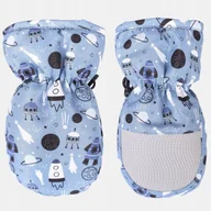 Rękawiczki dla dzieci - Rękawiczki Dziecięce Chłopięce Narciarskie Łapki Kosmos YO! 10 cm - miniaturka - grafika 1