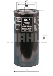 Filtr paliwa Mahle KC 7 - Filtry paliwa - miniaturka - grafika 1