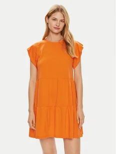 Vila Sukienka letnia Summer 14087541 Pomarańczowy Loose Fit - Sukienki - miniaturka - grafika 1